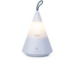 TRETTITRE TreSound Q Serene Mist Blue - bluetooth speaker met campinglamp - IP67 - 360° - blauw