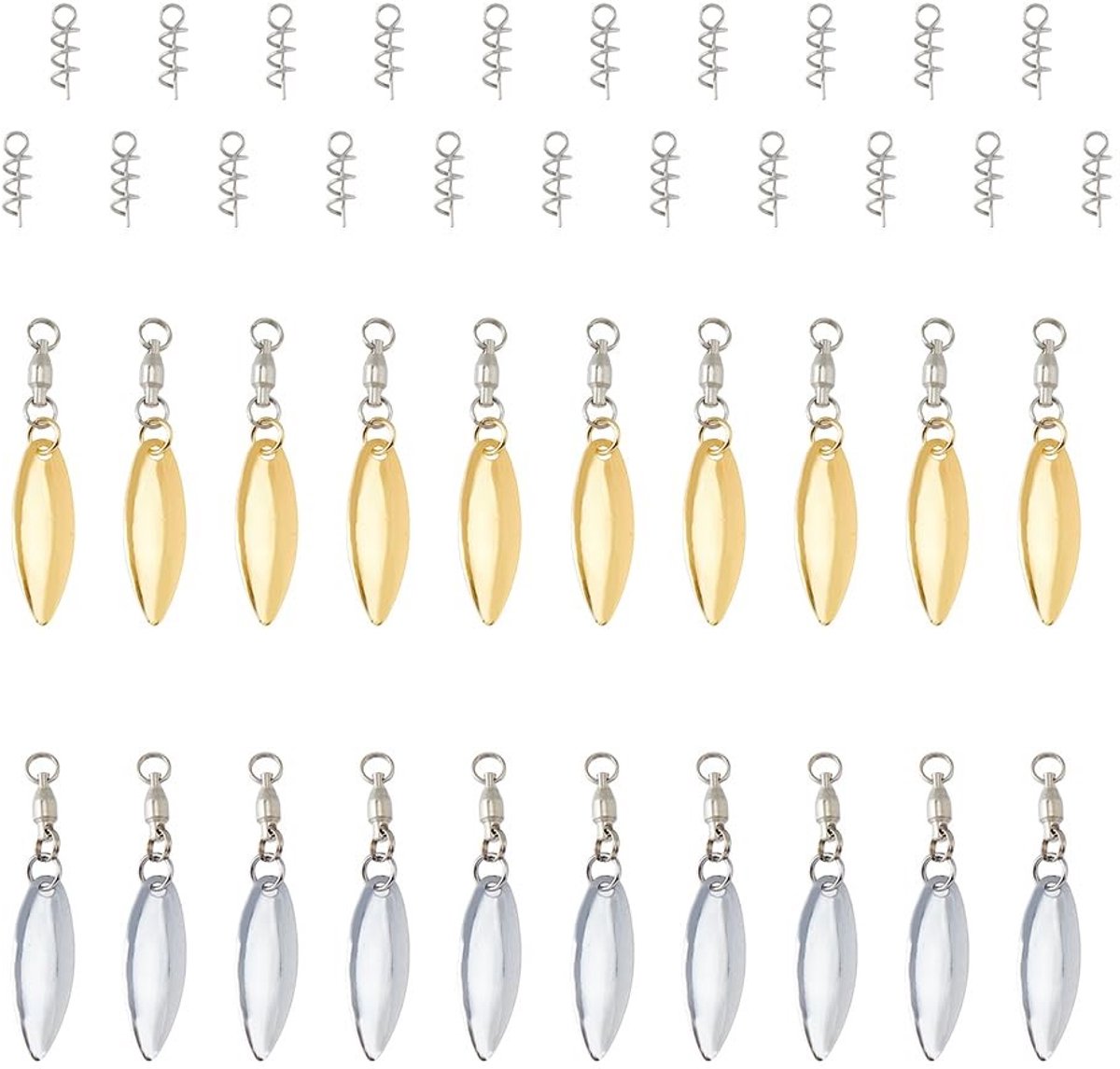 Dailygoody - Draaibare messen - Hengelaccessoires - Kleur: Platina en