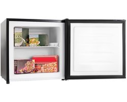 Klarstein Diepvriezer Garfield Diepvrieskast 35L 65W 4-Sterren - Vriezer Vrieskast - 2 Etages - voor Keuken voor Singles - LED Compact Energiezuinig Zwart - Freezer - Vrieskast Klein