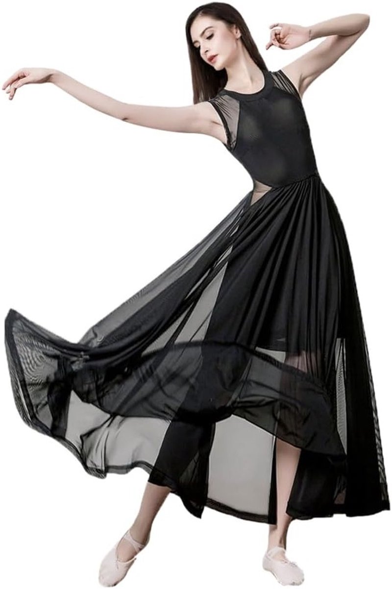 Lyrical Dance Kostuums voor Vrouwen - Moderne Dansjurk voor Lyrical en Hedendaagse Dans - Elegante Dansoutfit voor Dames