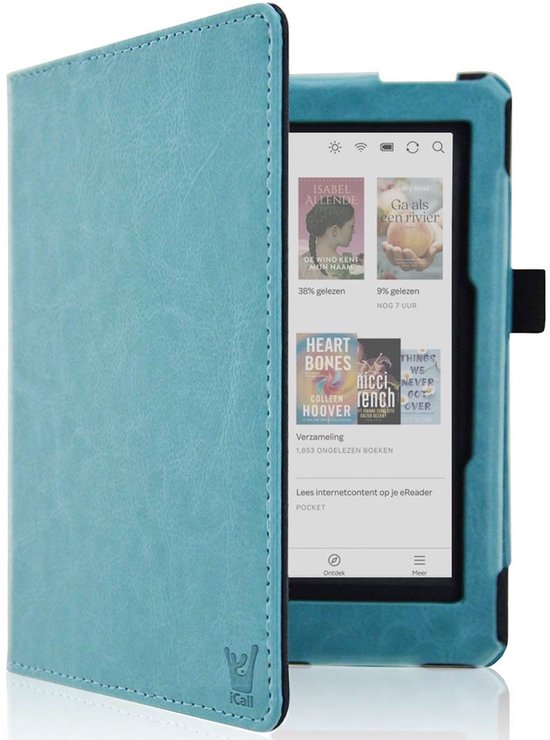 Hoes geschikt voor Kobo Clara BW / Clara Colour / Clara 2E - Book Case met Handgreep & Kickstand - Auto/Wake - Blauw — afbeelding 4
