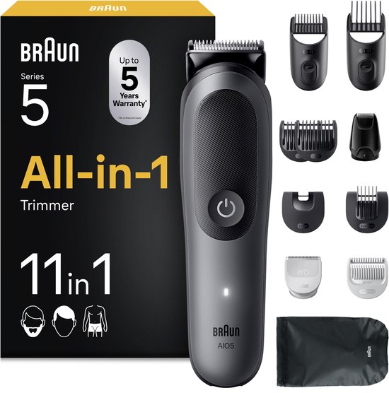 Braun All-in-One Series 5 AIO5560 Style Kit – Baardtrimmer - Tondeuse en Lichaamstrimmer in 1