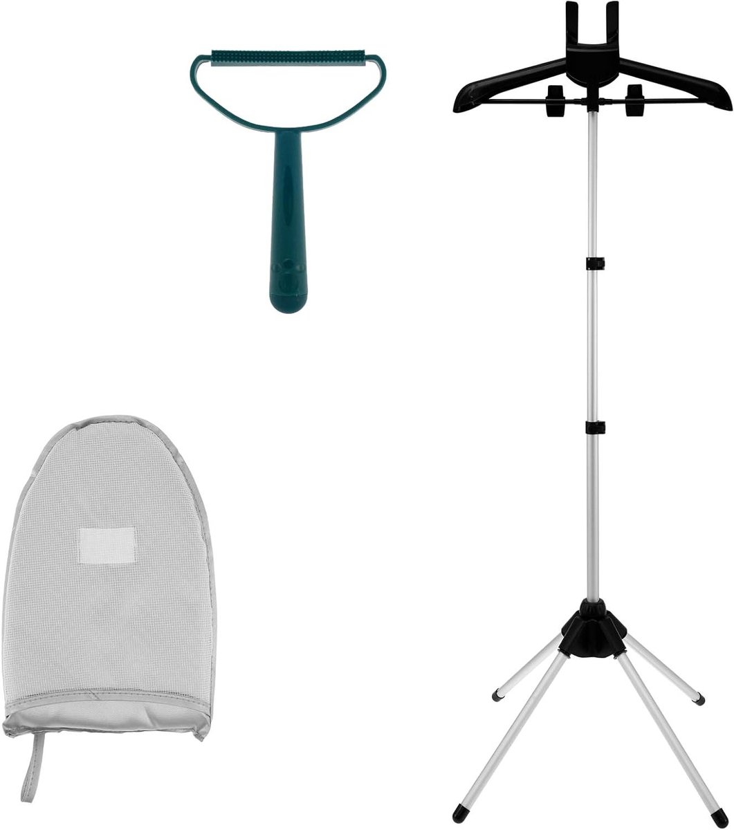 Kleding Stoomrek - Stoomdrager - Kreukvrij Stomen - 360 Graden Rotatie - 160 cm Hoogte - Zwart
