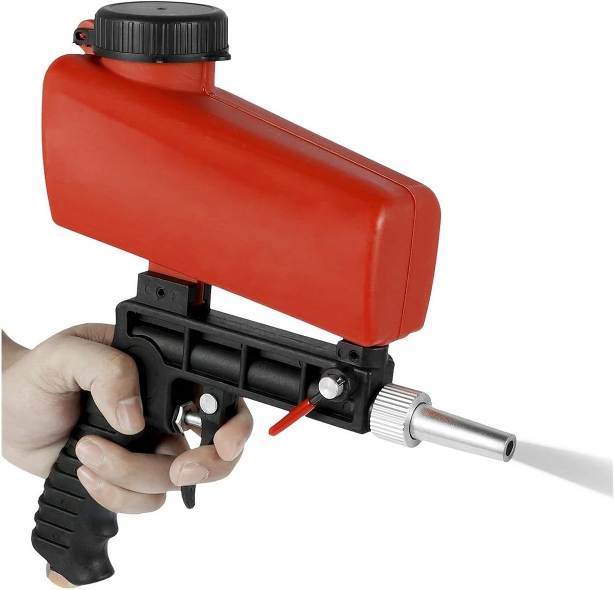 Spuitpistool - Straalpistool - Metaal Reinigen - Verstelbare Flow - 90PSI - Grijs