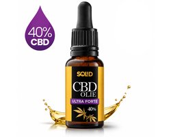 SOLID® CBD Olie Ultra Forte 40% - 100% Biologisch Geteeld - Hoog Geconcentreerd - CBD Supplementen - 4000mg CBD - 10ml