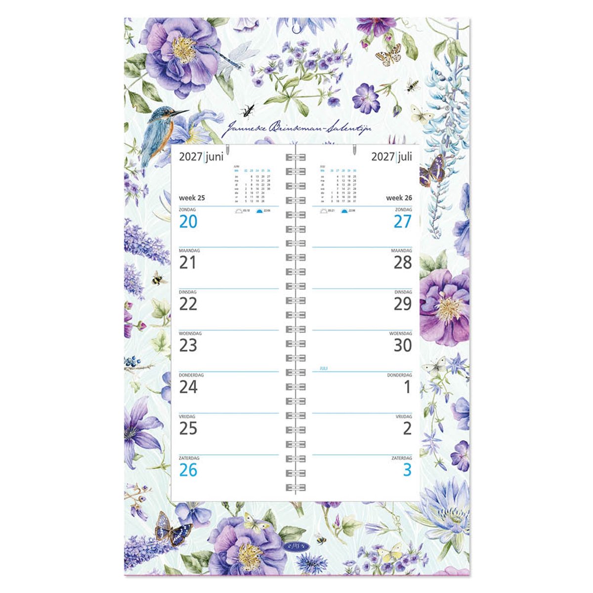 Janneke Brinkman Omlegweek (op schild) 2027 Blauwe Bloemen