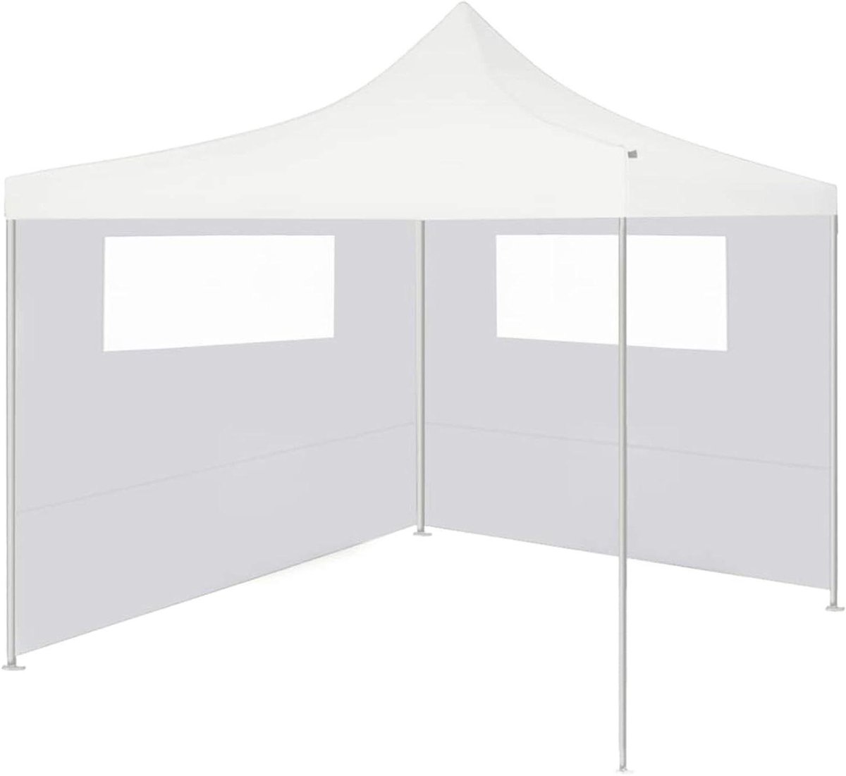 Zijwanden voor Paviljoen - Tent Wanden - Feestelijke Evenementen - Met Raam - 45 x 21 m - Wit