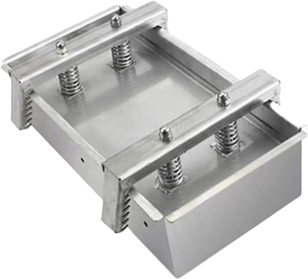 Vleespers Gereedschap - Vleesvormer Pers - Perfect Vlees Bereiden - Roestvrij Staal - Instelbare Capaciteit - Zilver