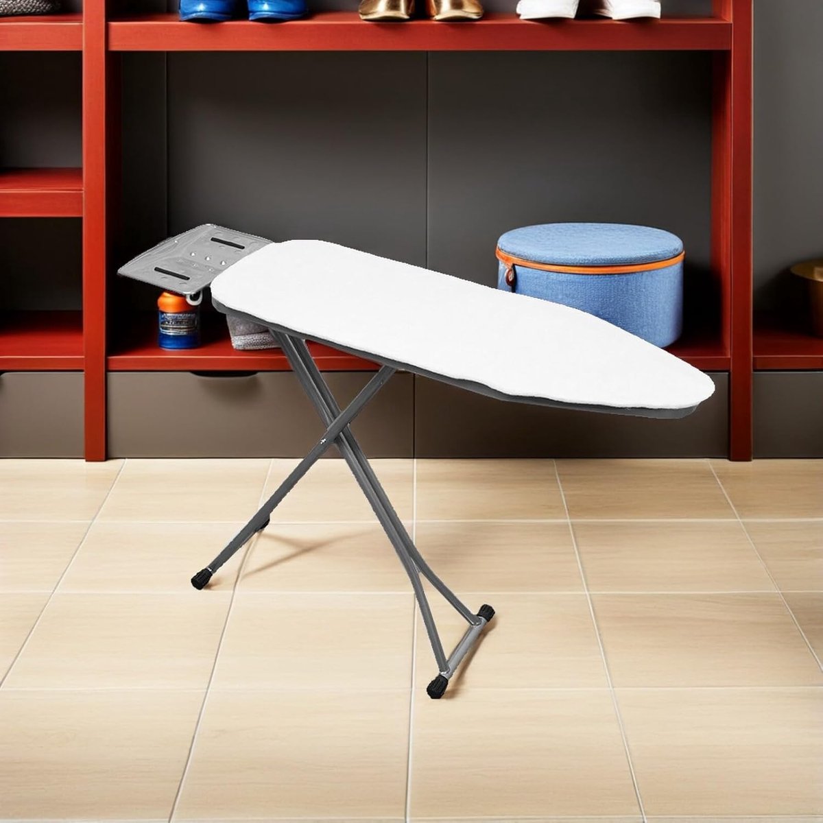 Strijkplank Onderlegger - Katoenen Mat - Efficiënt Strijken - Verbeterde Warmtegeleiding - 98x32 cm - Wit