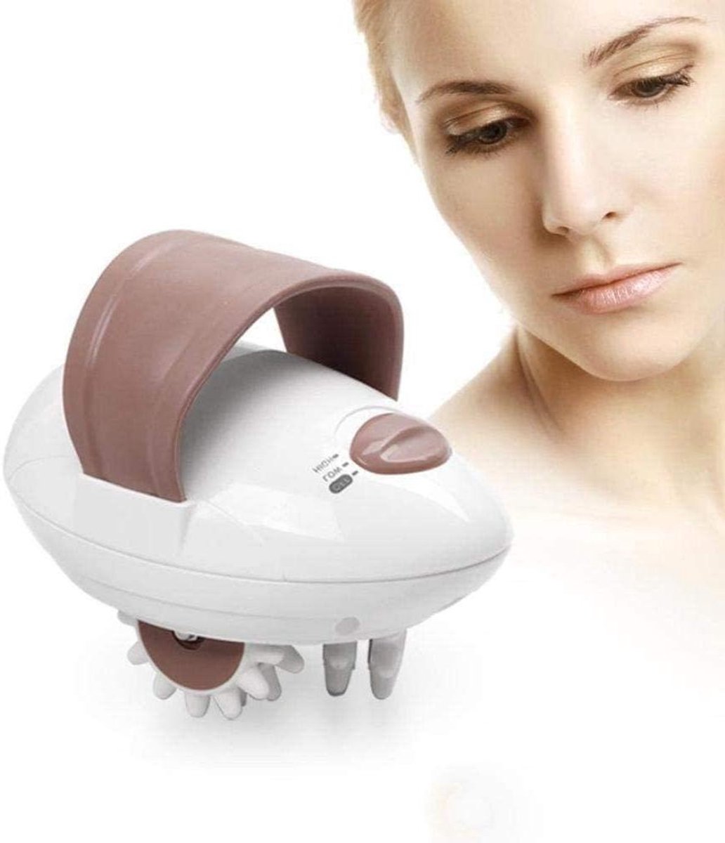 Afslankgordel Massageapparaat - 3D Massagerol - Lichaamsvorming - Verbetert Lymfecirculatie - Compact Draagbaar - Zwart