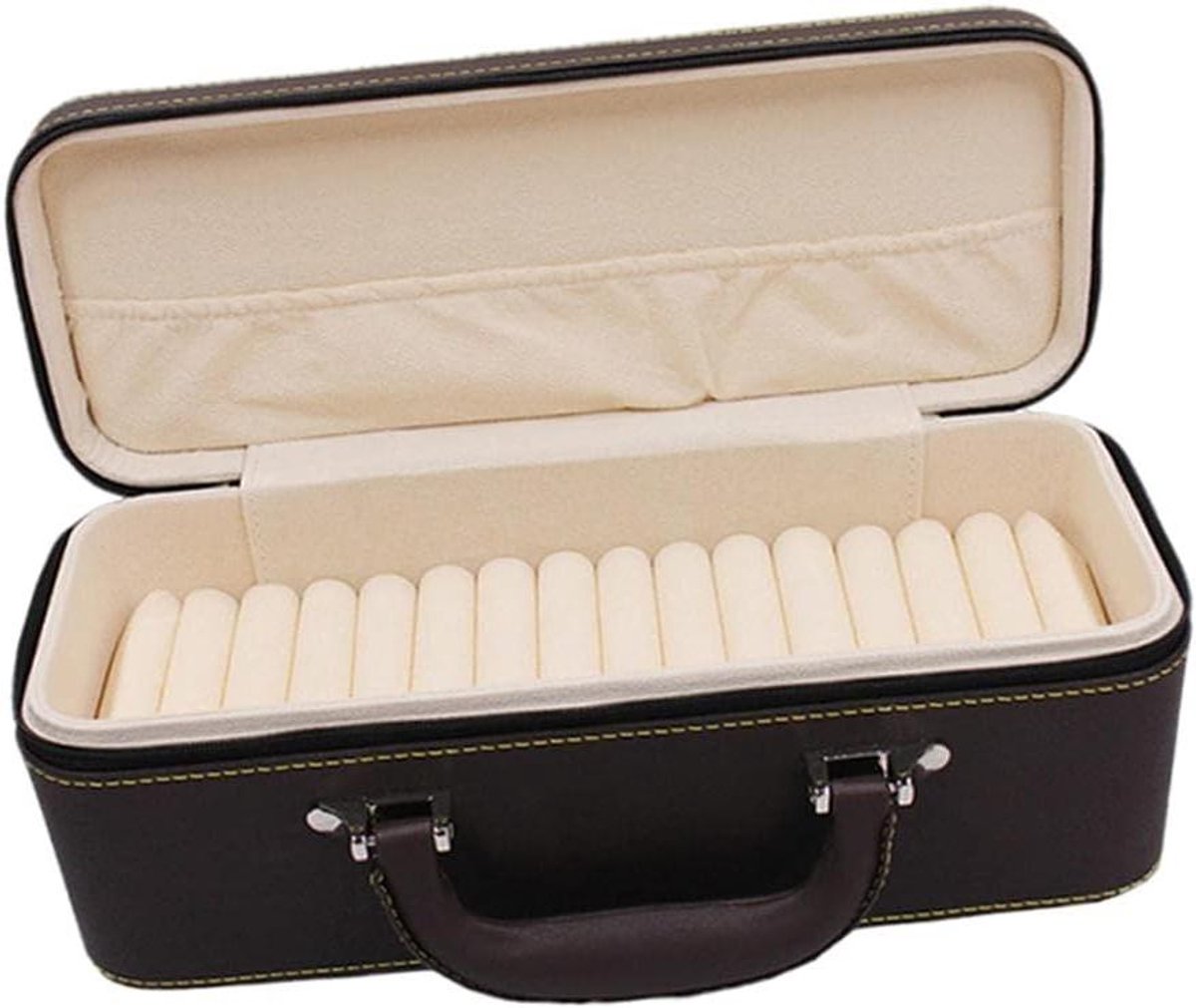 Sieraden Organizer - Bangle Box - Sieraden Opbergen - 40 Vakjes - 35x24x4cm - Zwart