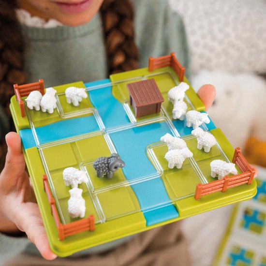 SmartGames Schaapjes Tellen - Logisch Denkspel - 60 Opdrachten - Compact Reisspel & Solospel - Vanaf 7 Jaar