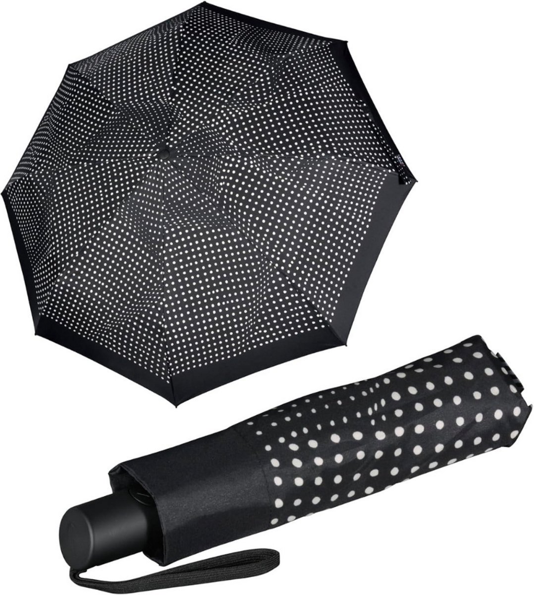 Zakparaplu - 97 cm - 8 Ribs - Mini Paraplu - Reisparaplu Klein - Compacte Paraplu - Opvouwbaar - Windbestendig - Lichtgewicht - UV-Bescherming - Bolero Zwart - van Imperatoris
