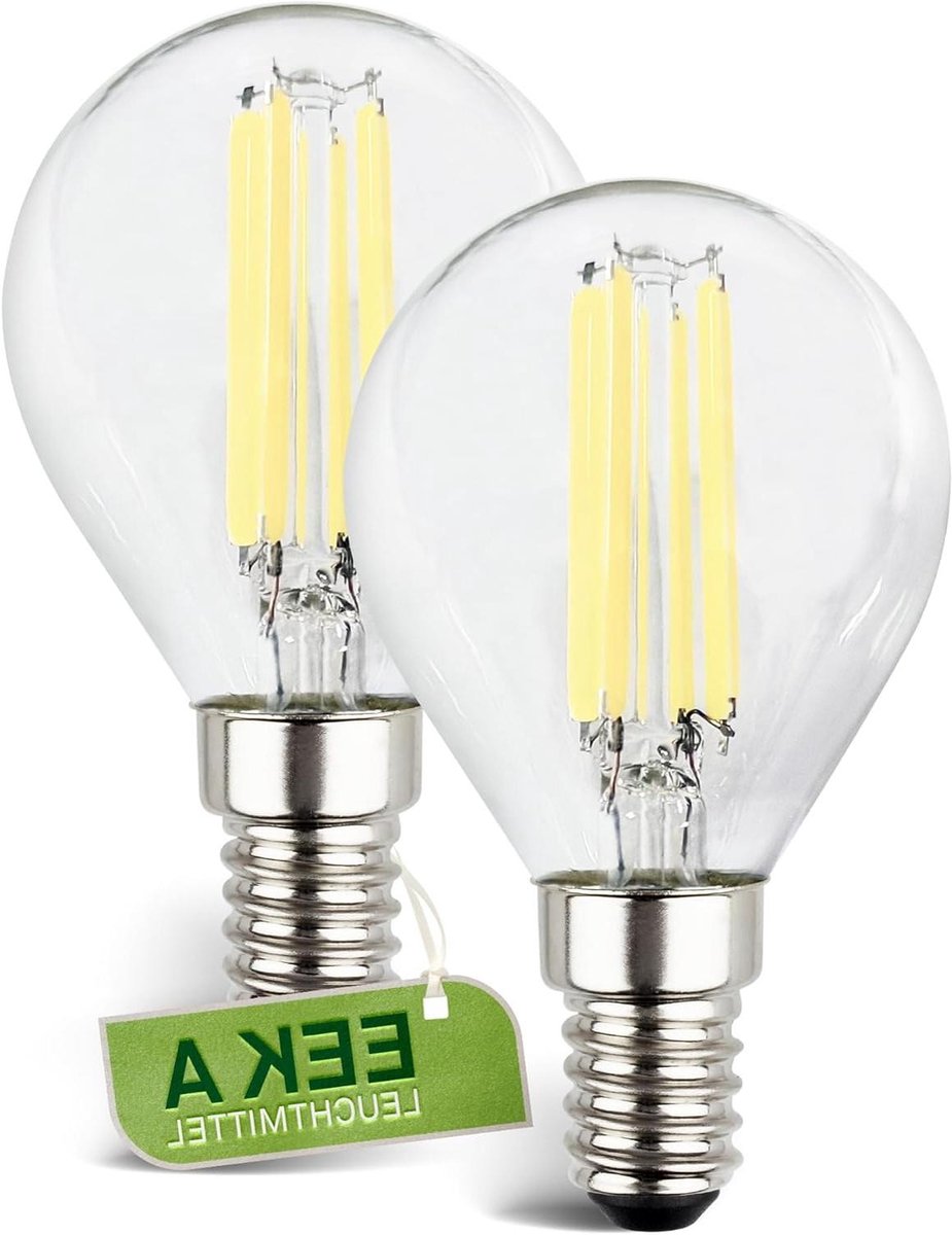 LED Lampen Set - Druppel Fitting - Sfeervol Verlichten - Energieklasse A - E14 4W - Warm Wit