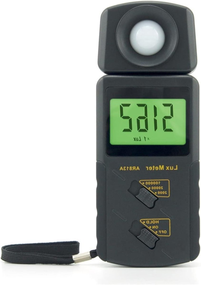Lichtmeter - Digitale Luxmeter - Nauwkeurig meten - Hoge precisie - 100.000 Lux - Grijs