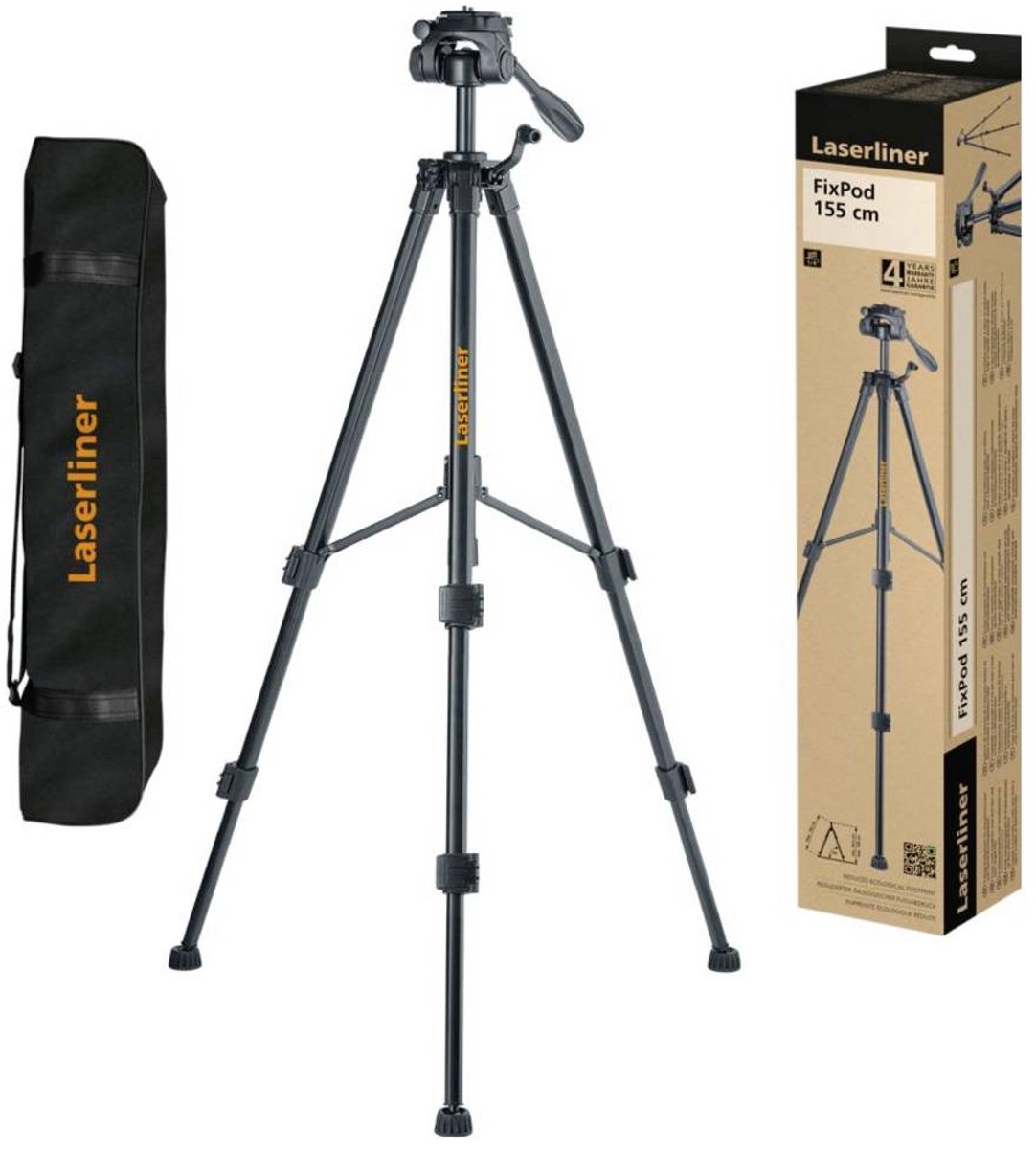 Laserliner FixPod 155 cm Tripod Werkhoogte: 1500 cm (max) Zwart