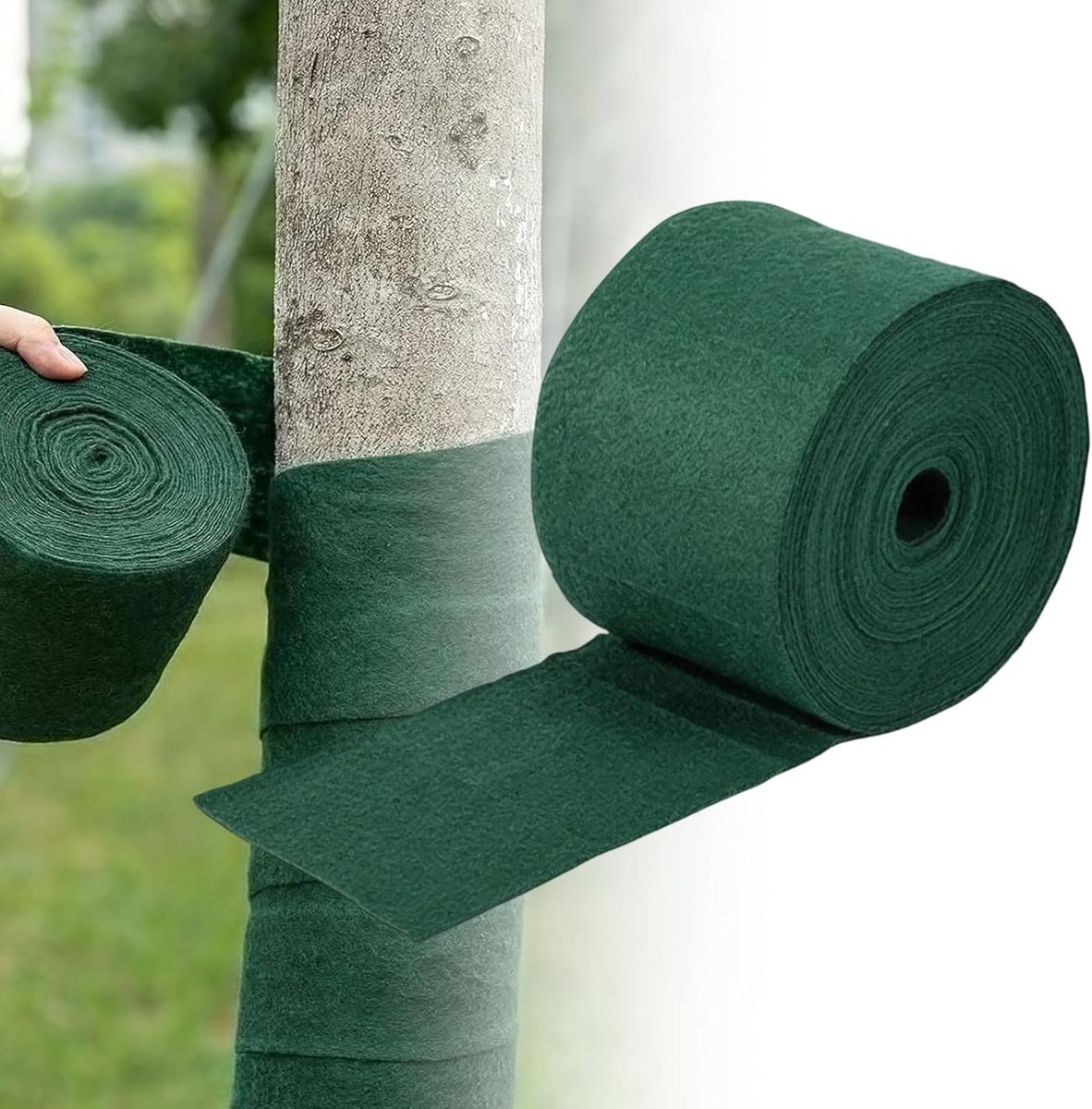 Boomstam-bescherming, 15 m boomwikkel, winterbeschermingsstroken, beschermingsverband tegen vorst en vocht, boomstamtape voor na het verplanten — Houdt warm en behoudt vocht