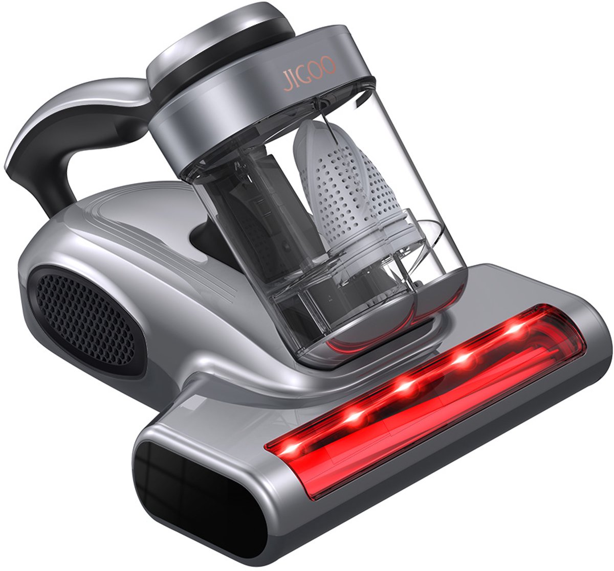 JIGOO J300 Pro Matrasstofzuiger Dubbele Filtratie, 14kPa Zuigkracht, UV & Infrarood Mijtenverwijderaar met Plantengeur