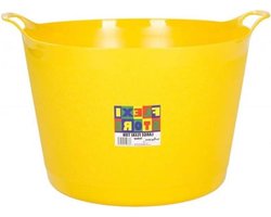 Kunststof Kuip - Grote Bak - Huishoudelijk Gebruik - Stevig Polypropyleen - 40 Liter - Geel