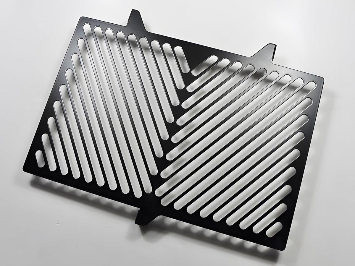 Radiatorafdekking Motor - Radiateurgrill Bescherming - Motor Beschermen - Gepoedercoat Roestvrij Staal - Specifiek Model - Zwart
