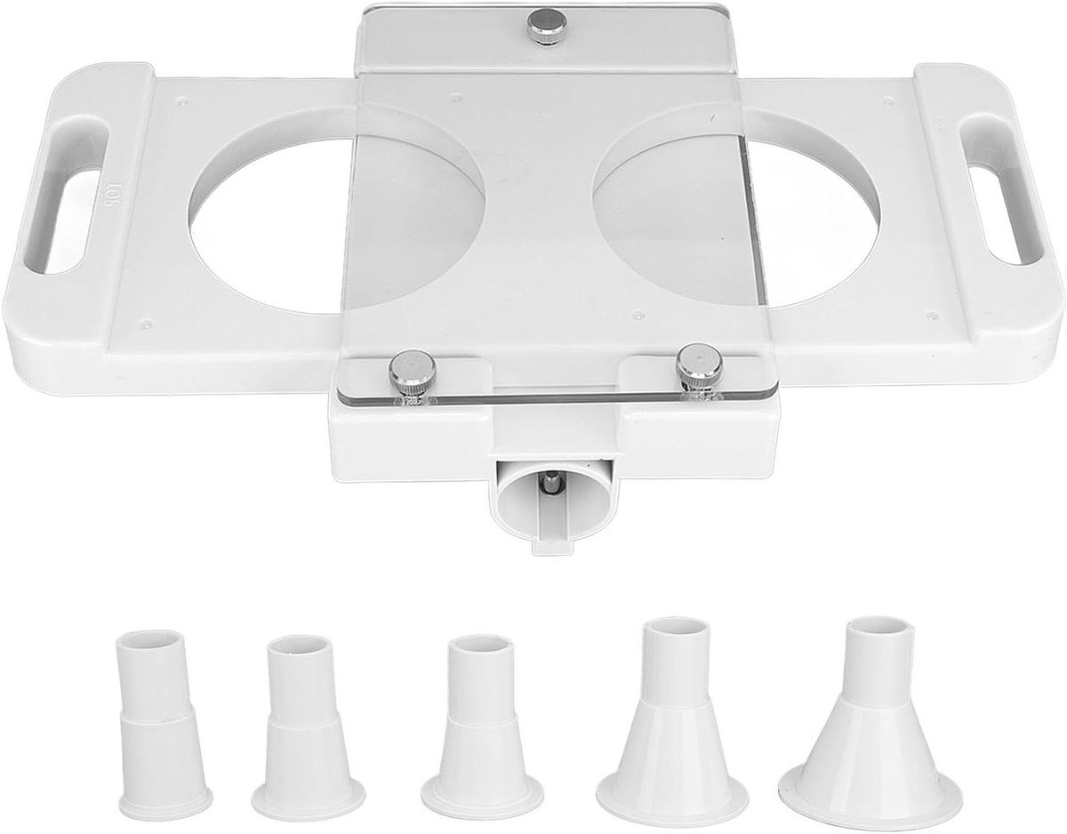 Hamburger Pers - Burger Maker - Burgers Maken - Dubbele Patty Houder - 150g per patty - Zwart