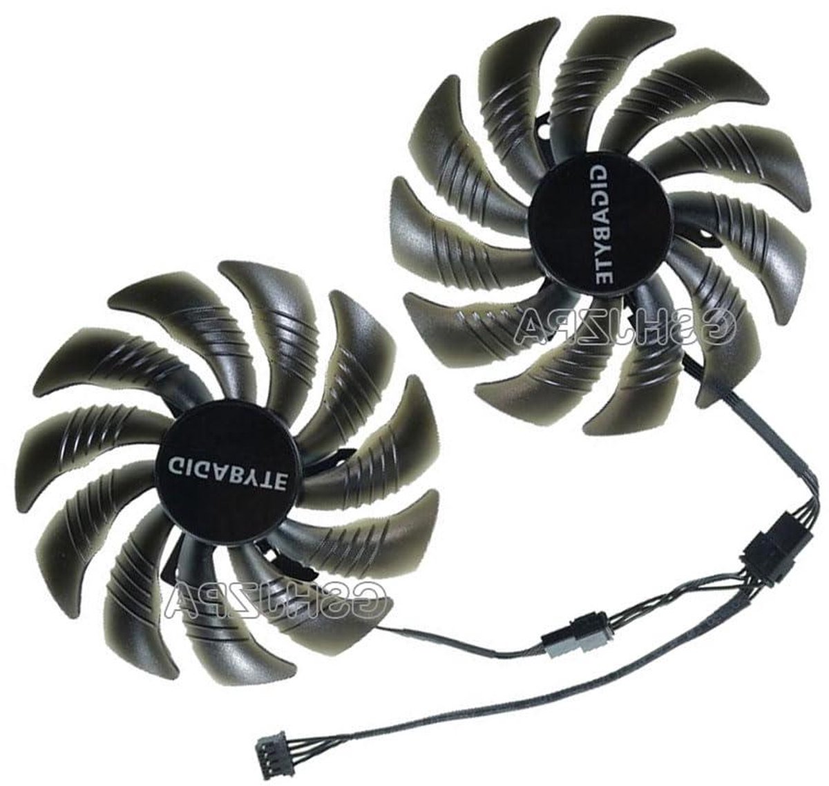 GPU Koelventilator - Grafische kaart ventilator - PC Onderhoud - 87mm Diameter - 12V - Zwart