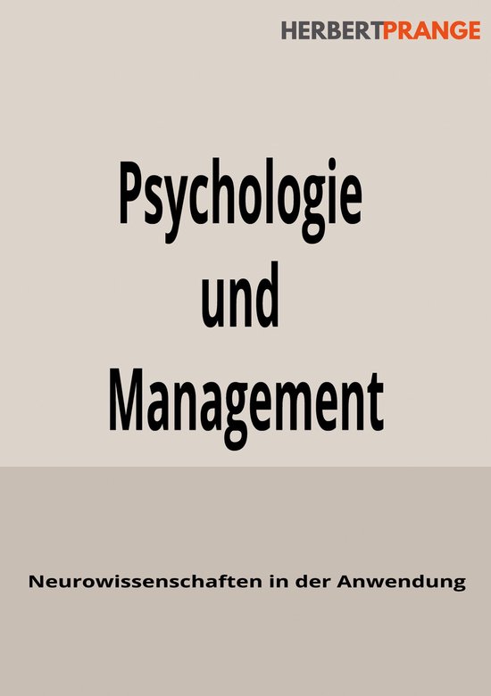 Psychologie und Management - cover
