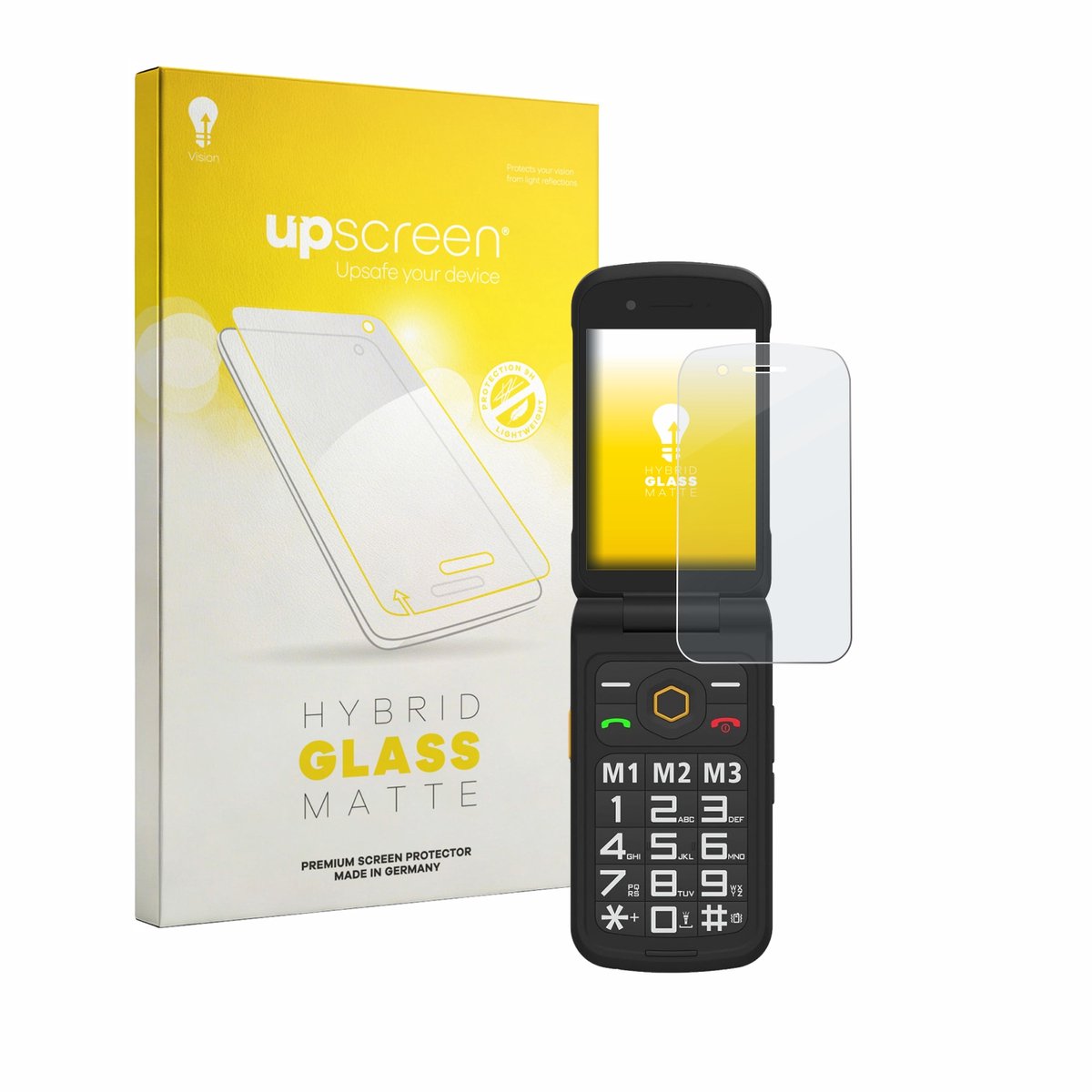 upscreen - Screenprotector voor AGM M8 FLIP - Folie Beschermfolie Beschermglas matte