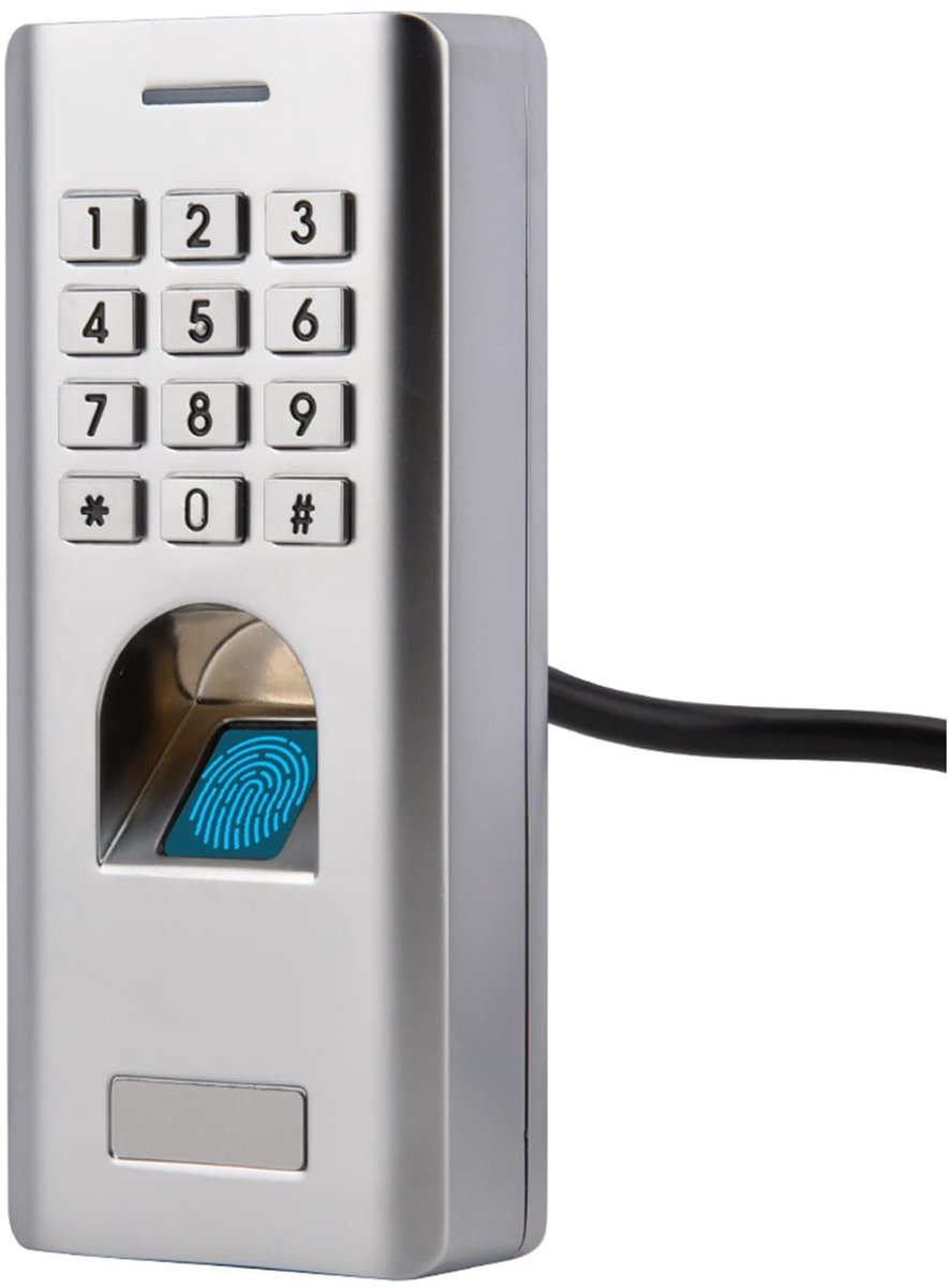 OmGoods - Dailygoody - Vingerafdruk Toegangscontrole - Slimmetalen Deurslot - Hoge gevoeligheid - Zilver - Biometrisch Ontgrendelen - Beveiliging voor Thuis en ...