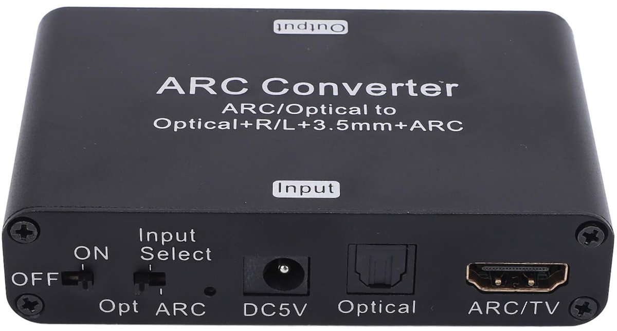 OmGoods - Dailygoody - HDMI Audio Extractor - 192kHz DAC Converter naar 3.5mm L/R Stereo - Hoge geluidskwaliteit - Handig formaat - Geschikt voor TV en audioapp...