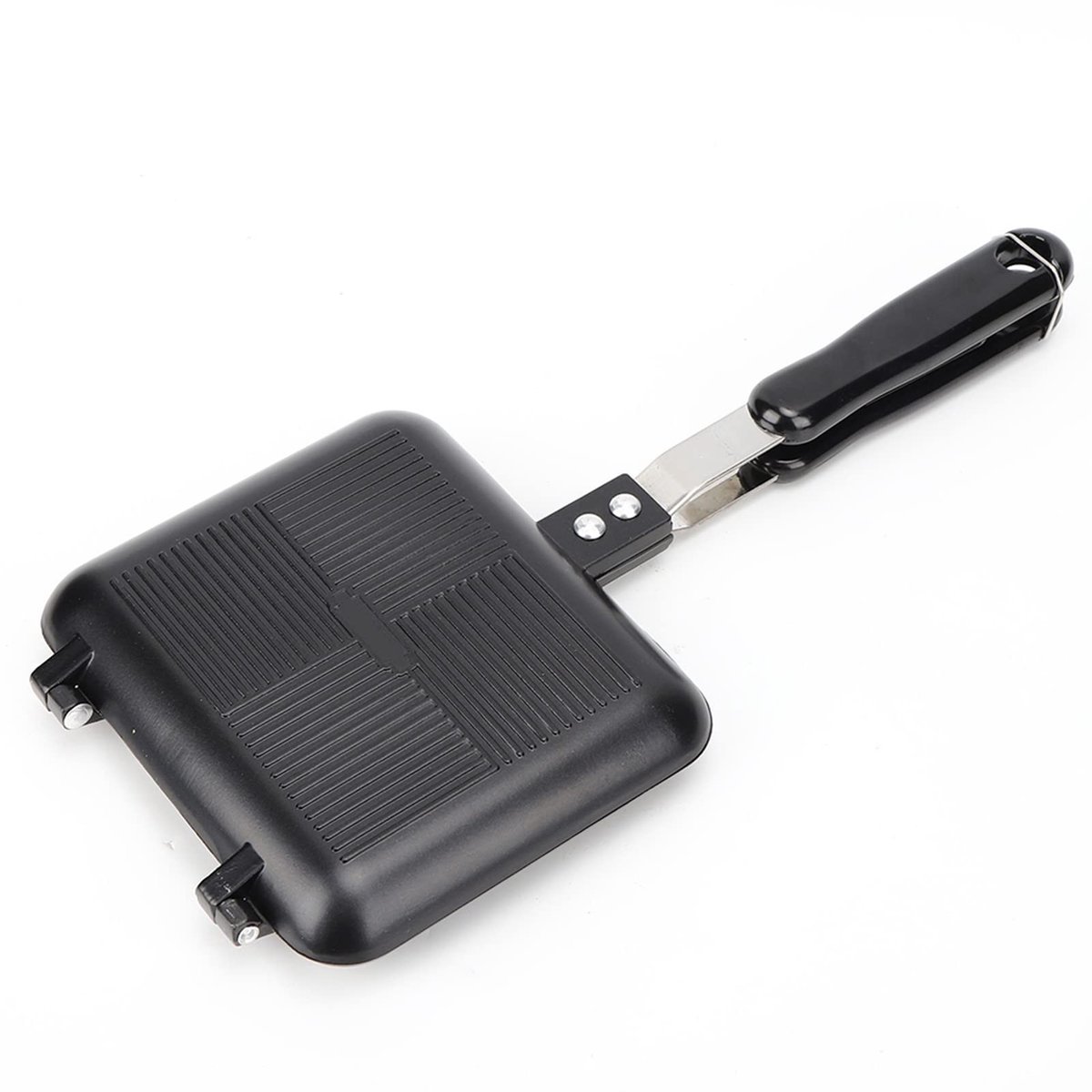 Dubbelzijdige kookpan 16 x 14 cm Multifunctionele koekenpan voor broodrooster