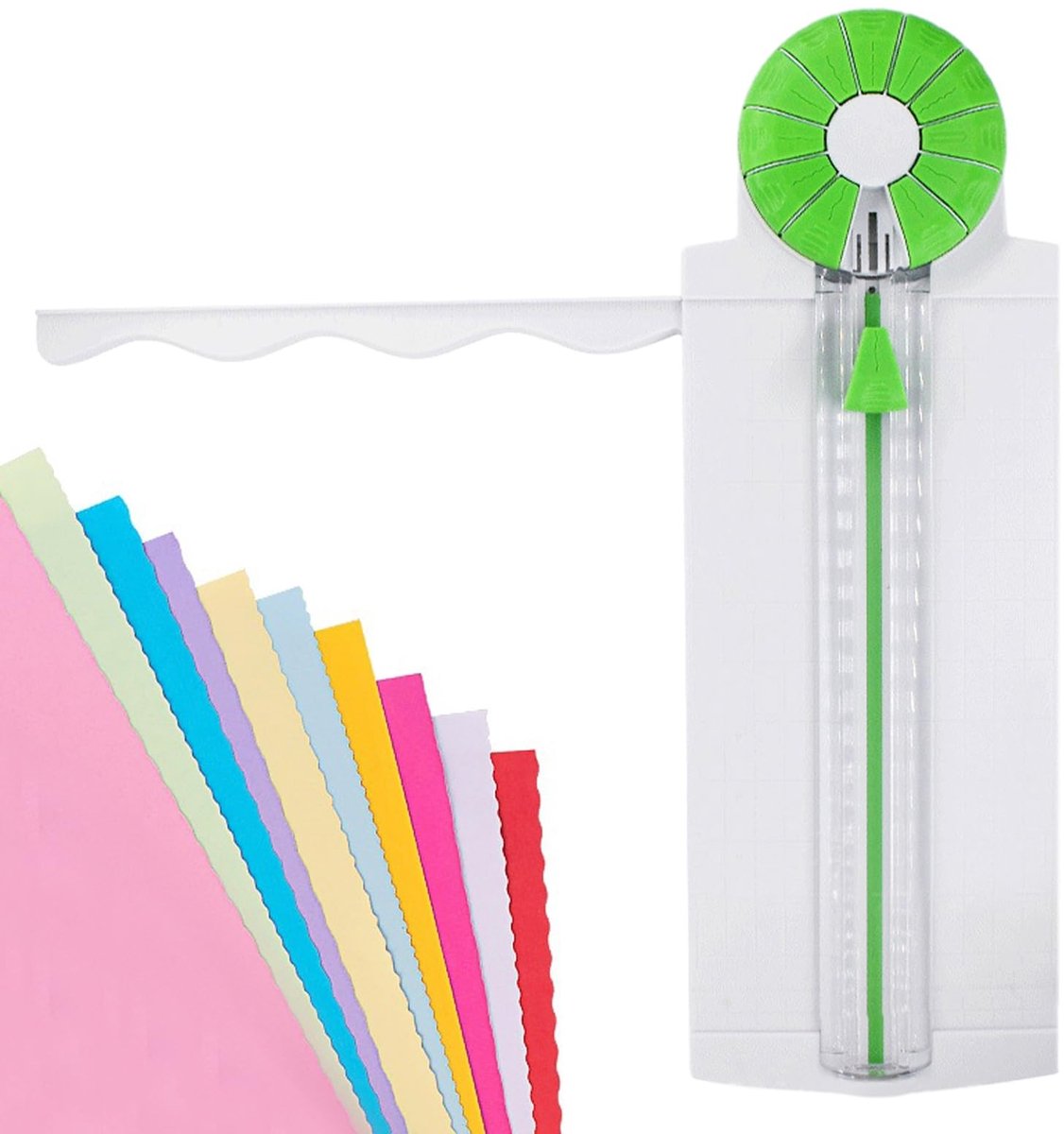 Papiersnijder - decoratieve randsnijder - voor scrapbooking - 30,5 cm - glijsnijder - ideaal voor knutselen en creatief werk - geschikt v...