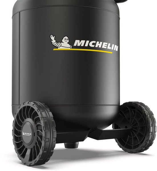 Michelin MX POP AIR 50V-2 SILENT - Staande stille olievrije compressor - 8 bar - 2.0 pk / 1.5 kW - 254 l/min - 50 l — afbeelding 3