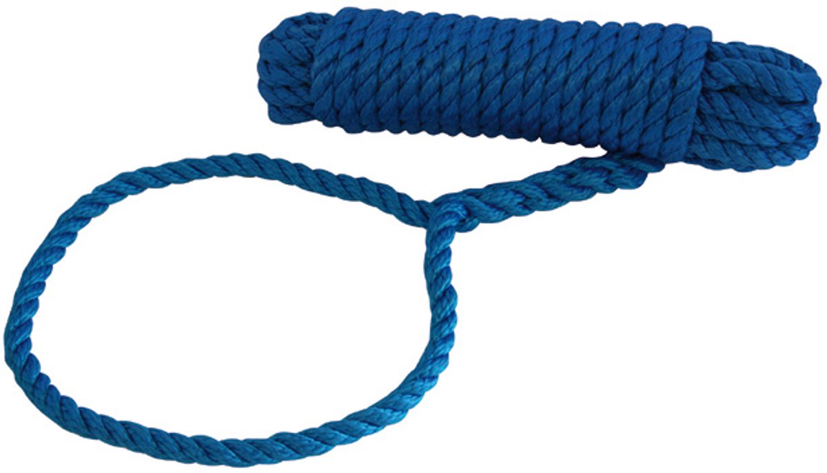 Landvast polypropyleen 14mm 14m blauw
