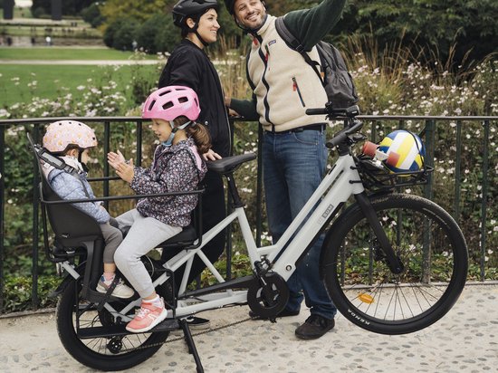 Villette La Famille elektrische longtail transportfiets 10 Ah wit van Villette — afbeelding 2
