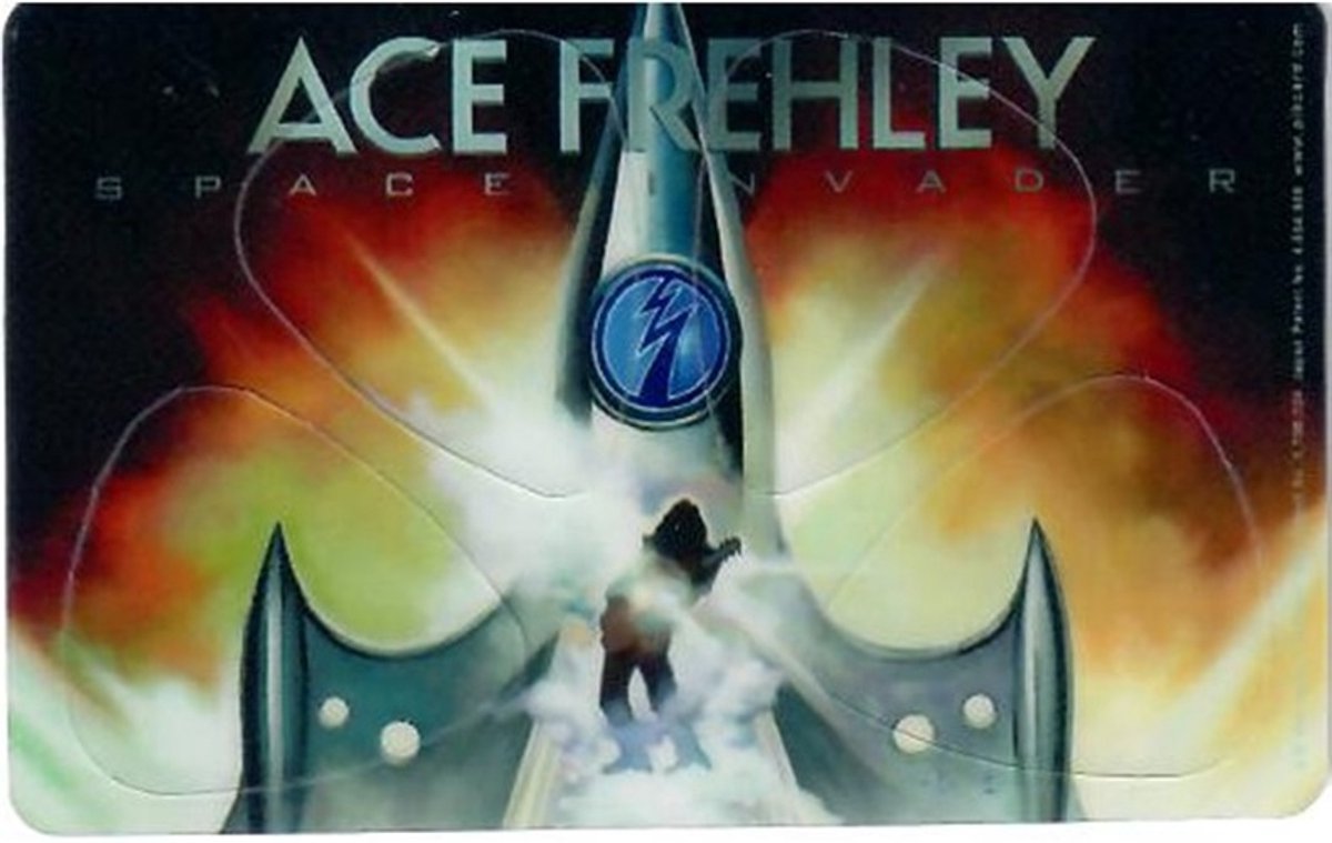 Ace Frehley KISS - Plectrum - Pikcard met 4 plectrums