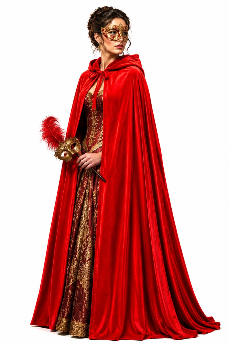 Middeleeuwse Venetiaanse Cape Rood - Halloween