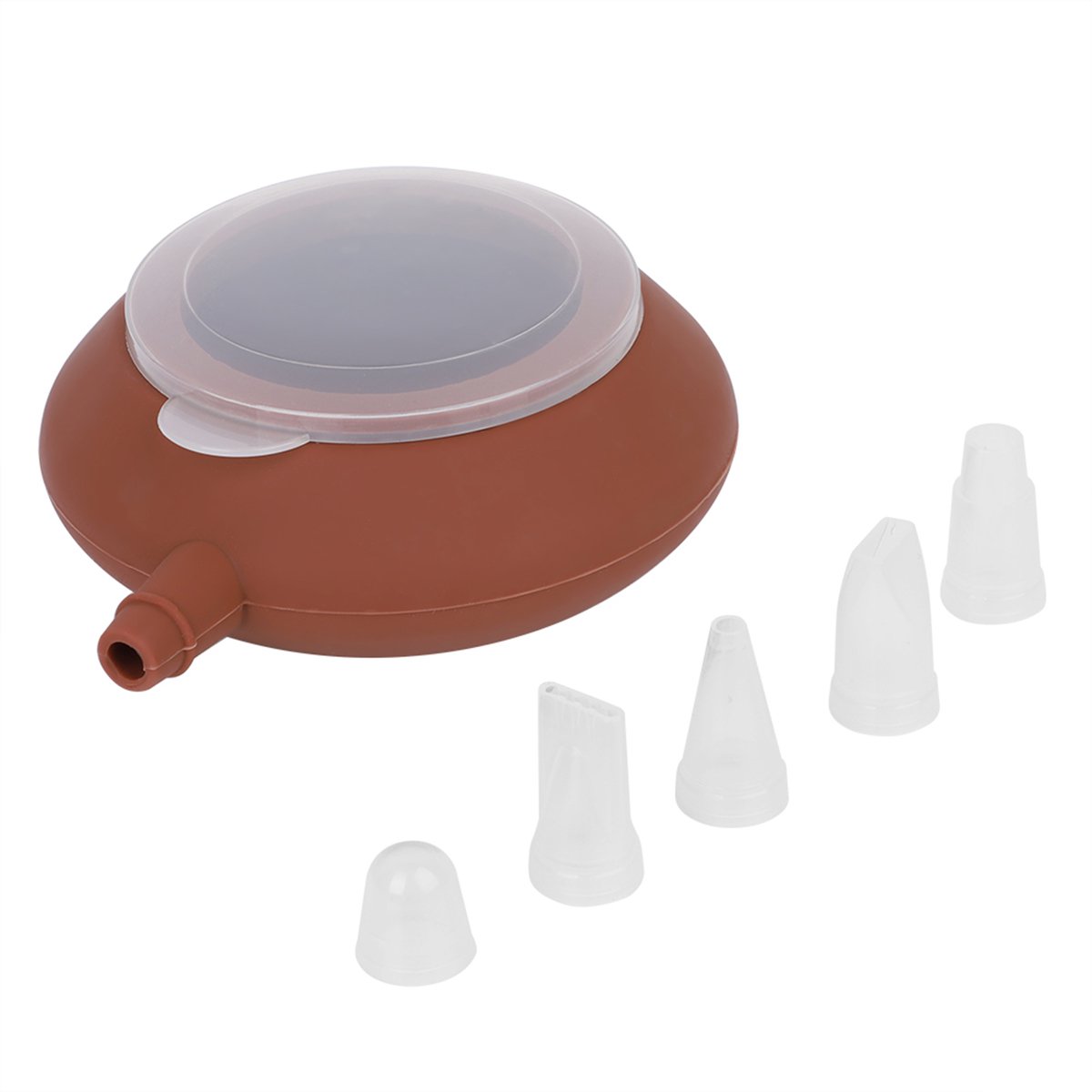 Cuhostki 1 Stuks - Spuitbus - Voor Macarons - Met 5 Spuitmondjes Van Roestvrij Staal - Voor Bakken Taarten Cupcakes