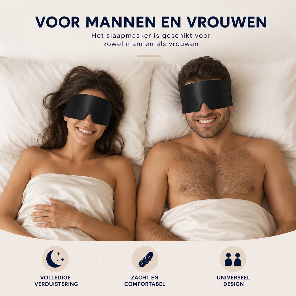 MySleepFit - Premium Zijden Slaapmasker - Silk Sleep Mask - 100% Verduisterend Oogmasker - Zwart - 22 momme 6A Grade Moerbei Zijde - Mulberry Silk — afbeelding 4