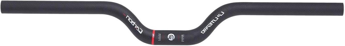 Fiets Stuur - BMX Stuur - Fietsen Verbeteren - Lichtgewicht Carbon - 580mm Breed - Mat Zwart