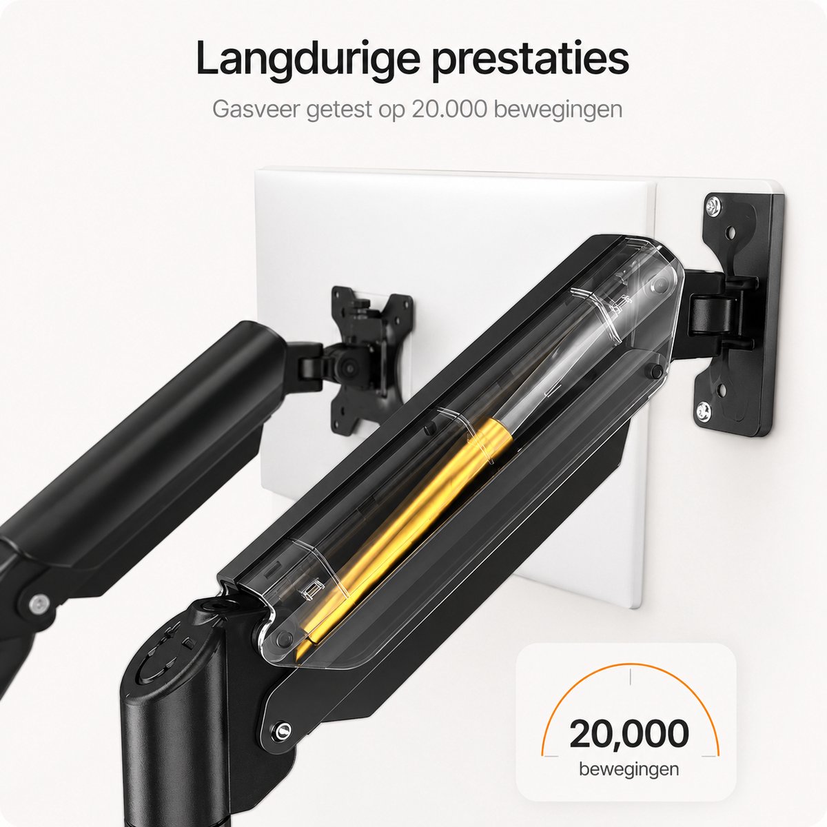 Sounix Dubbele Monitor arm - Monitor Beugel voor 13-32 Inch thumbnail 3