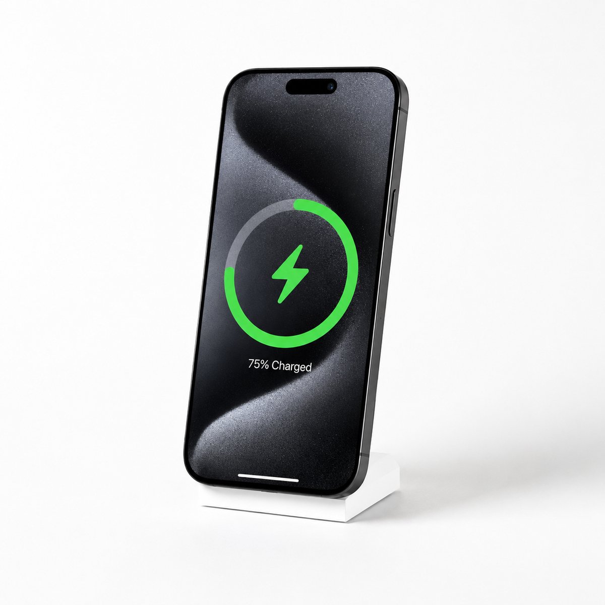 YUOM. Tafelstandaard Geschikt voor MagSafe Oplader – Telefoon Bureauhouder – Dock met Kabelmanagement – Wit
