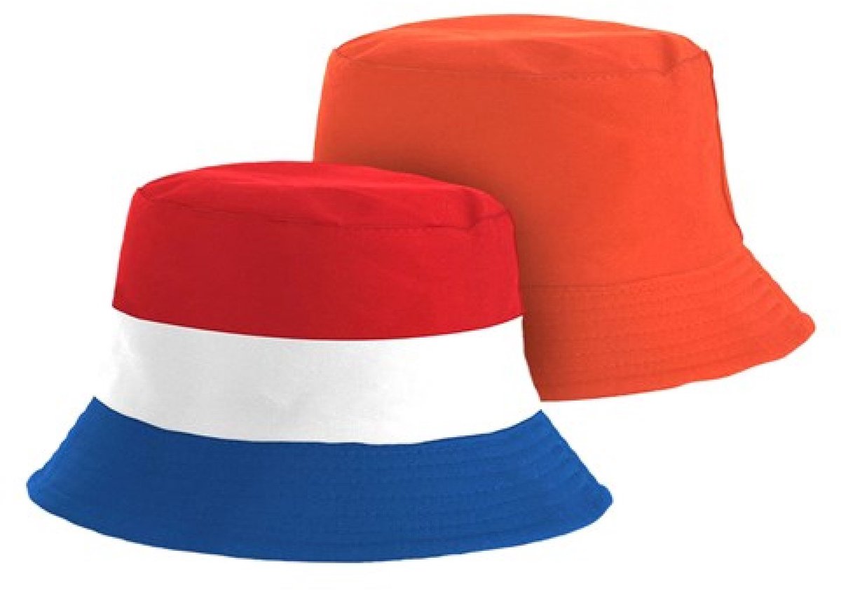 Holland Oranje Bucket Hat Reversible R/W/B