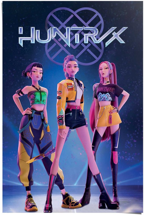 Poster K-pop Demon Hunters - 91,5 x 61 - Papier - REINDERS