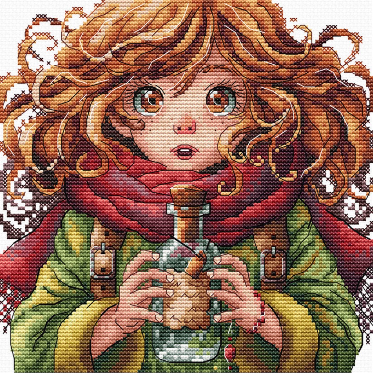 Borduurpakket AVA Stitch - The Mysterious Bottle - De mysterieuze fles - 060