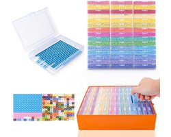 SnelShoppen - 45 Stuks Diamond Painting Accessoires Set met Opbergdozen, Trays met Deksel, Organisator voor Diamant Schilderen, Perfect voor Creatieve