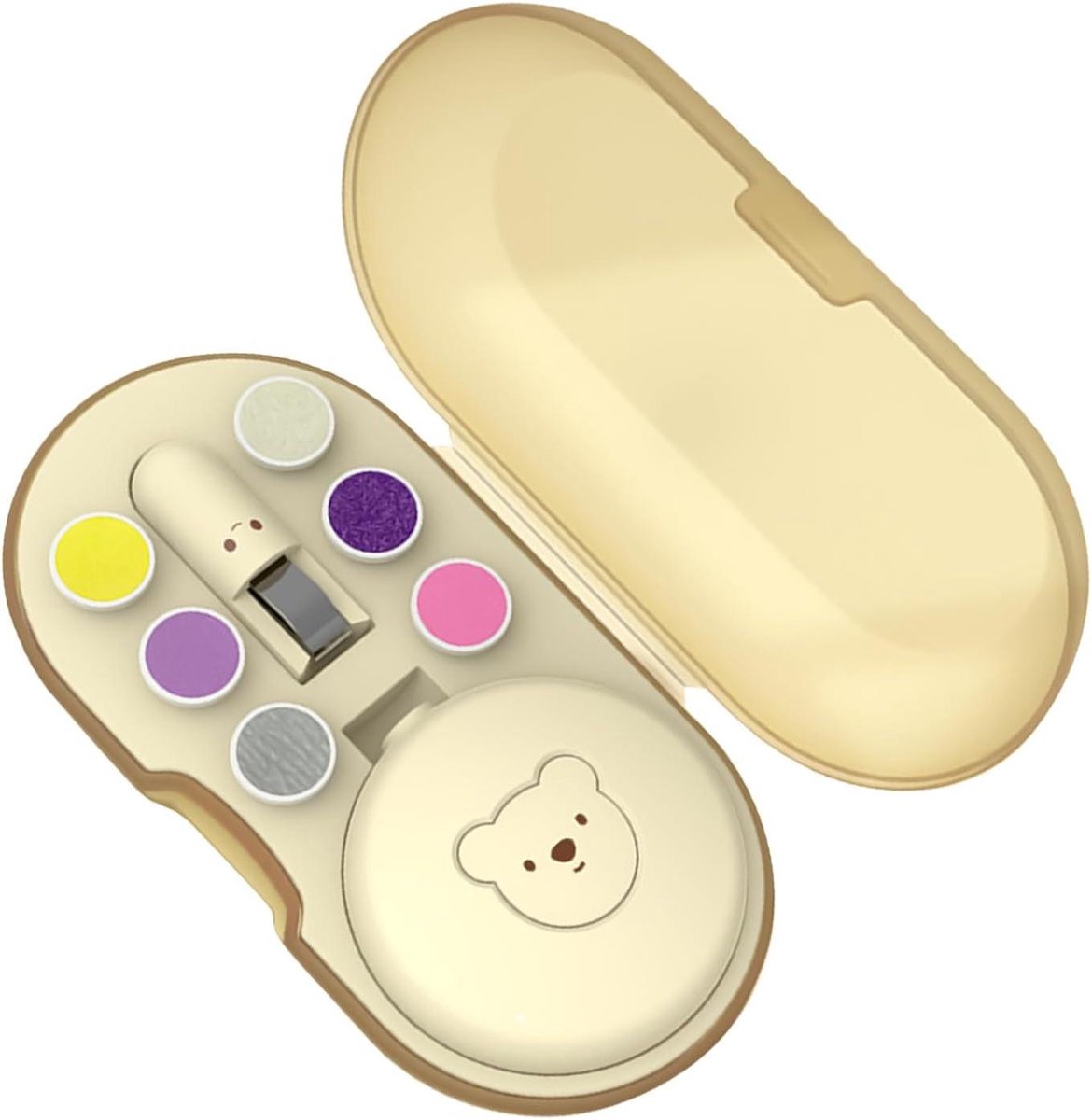 Elektrische Nagelknipper - Nagelvijl Baby - Baby Nagels Verzorgen - Veilige Snit - 6 Reservekoppen - Wit