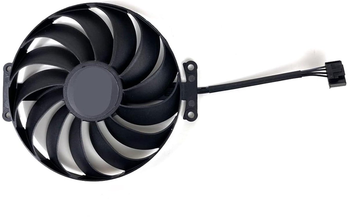 Grafische Kaart Ventilator - GPU Koeler - Computer Koeling - 6-Pins Connector - 95mm - Zwart