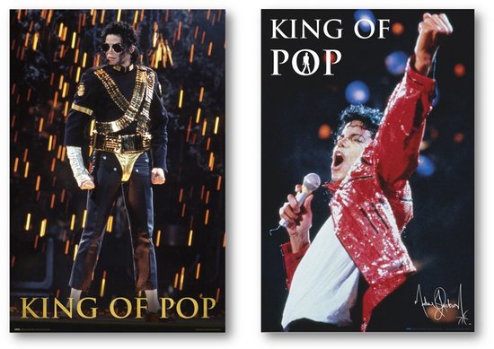 Michael Jackson posters - set van 2 - King of Pop - Bad - Thriller - Film - 61 x 91.5 cm