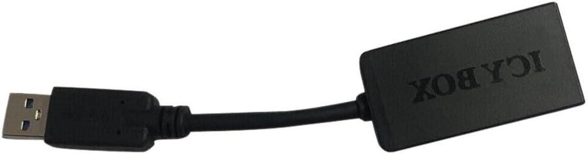 Ethernet Adapter - LAN Kabel - Netwerk Uitbreiding - USB 3.0 Connectie - 7.5 x 5 x 2 cm - Zwart